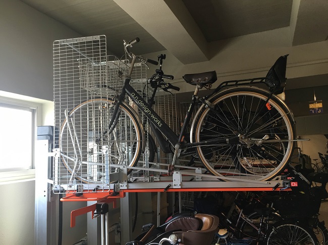 double decker bike rack