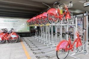 urban public bike racks