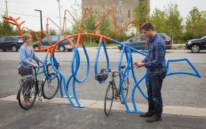 custom single sided bike racks